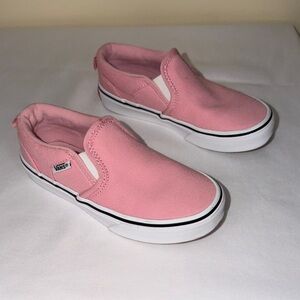 Vans Classic Pink Canvas Slip-Ons